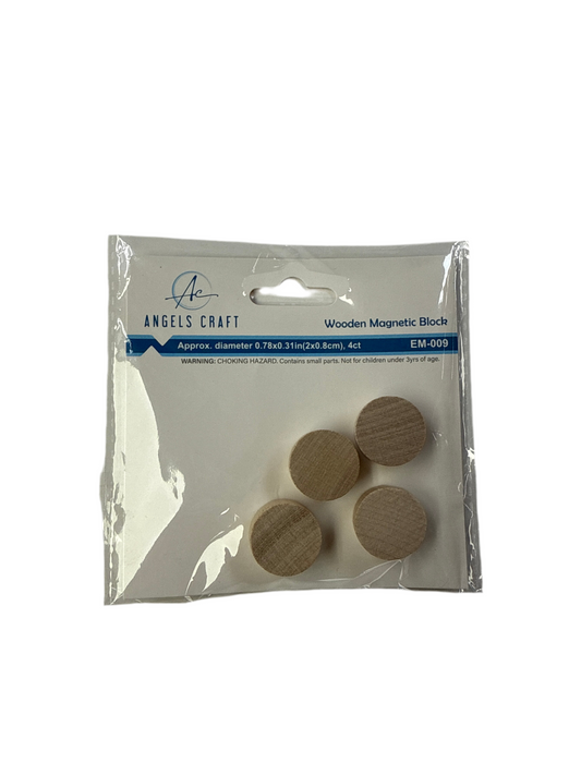 4 CT. WOODEN MAGNETIC BLOCK 0.78X0.31IN