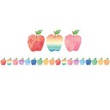 WATERCOLOR APPLES DIECUT BORDER