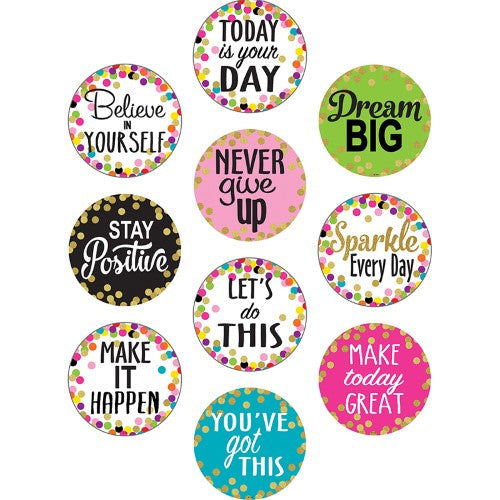 CONFETTI POSITIVE SAYINGS ACCENTS