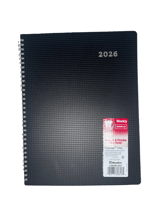 Weekly Time Manager Duraflex Black