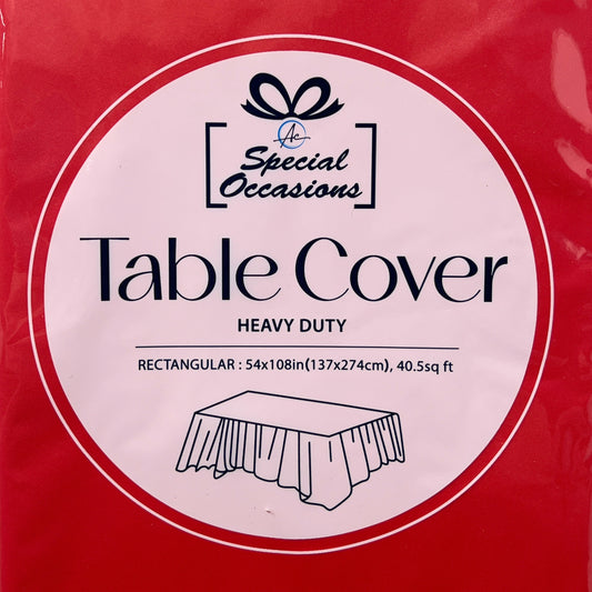 RECTANGLE RED TABLE COVER