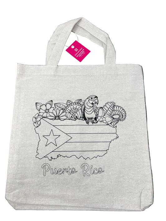 11.5x12in. DIY Canvas Bag PR Flag & Nature