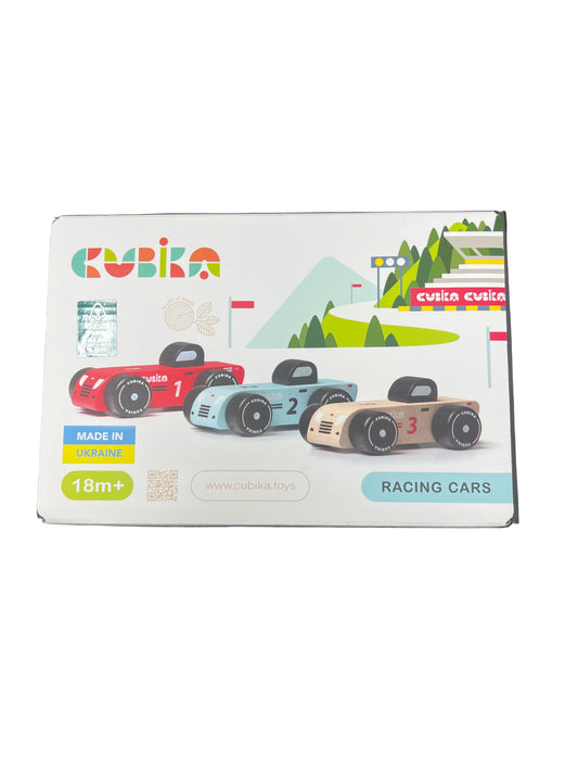 Wooden Racing Cars Set