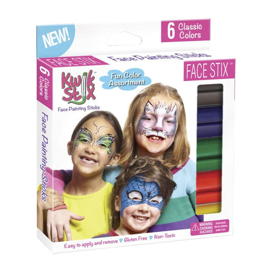 FACE PAINTING STICKS 6 COLORS