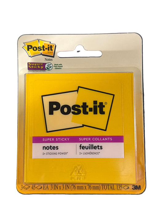 Post it bright yellow