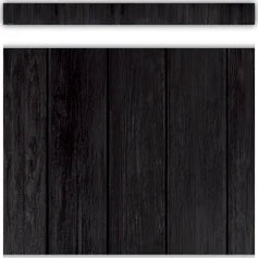 BLACK WOOD STRAIGHT BORDER TRIM