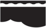 BLACK FANCY SCALLOPS BORDER TRIM