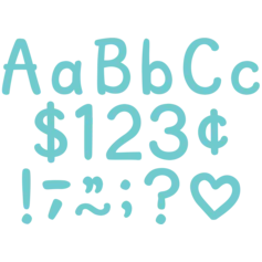 LIGHT TURQUOISE 4" MODERN CLASSIC LETTERS COMBO PA