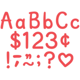 MELON RED 4" MODERN CLASSIC LETTERS COMBO PACK