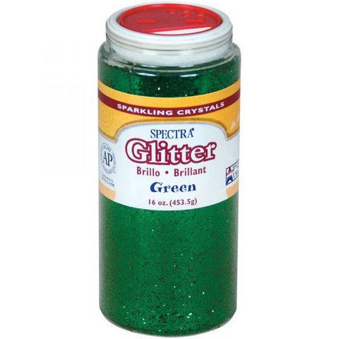 GLITTER FINE GREEN 16 OZ