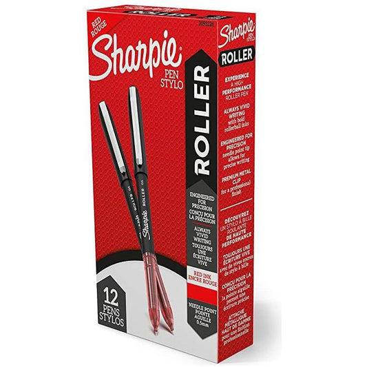 SHARPIE 0.5MM ROLLER 12CT RED BOX