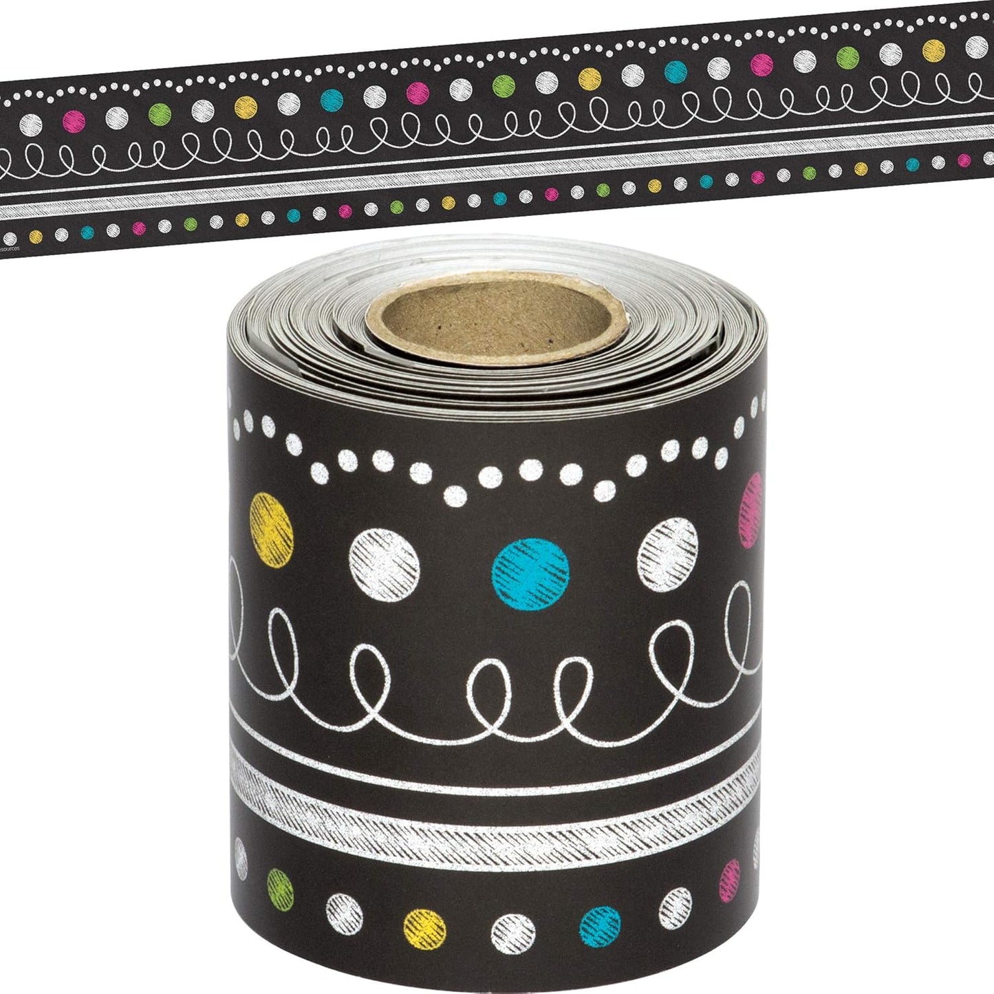 CHALKBOARD BRIGHTS STRAIGHT ROLLED BORDER TRIM