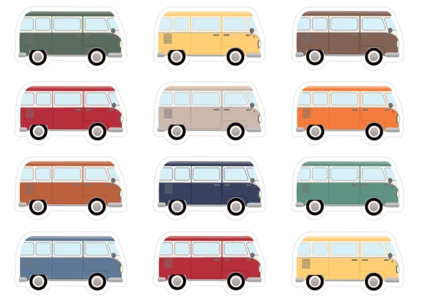 MOVING MOUNTAINS ROAD TRIP CAMPER VANS MINI ACCENT 36 PCS