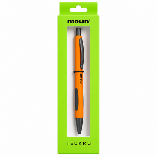 Boligrafos | Retractable de Aluminio | Naranja - JA Riollano