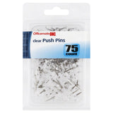 PUSH PINS CLEAR