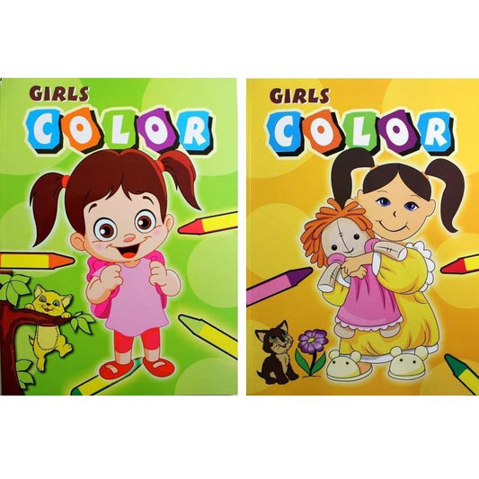 GIRL COLORING BOOK ASST
