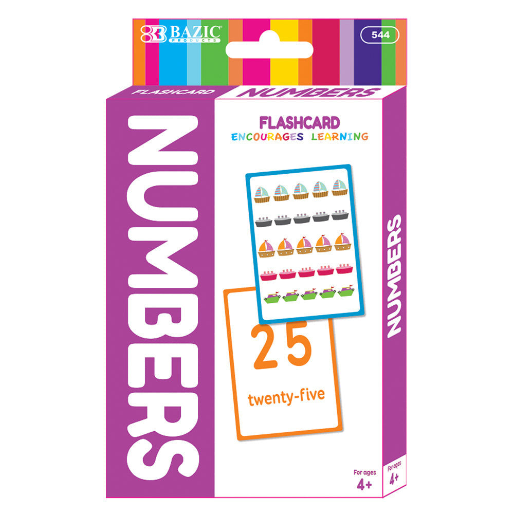 NUMBER FLASH CARDS 36 PC