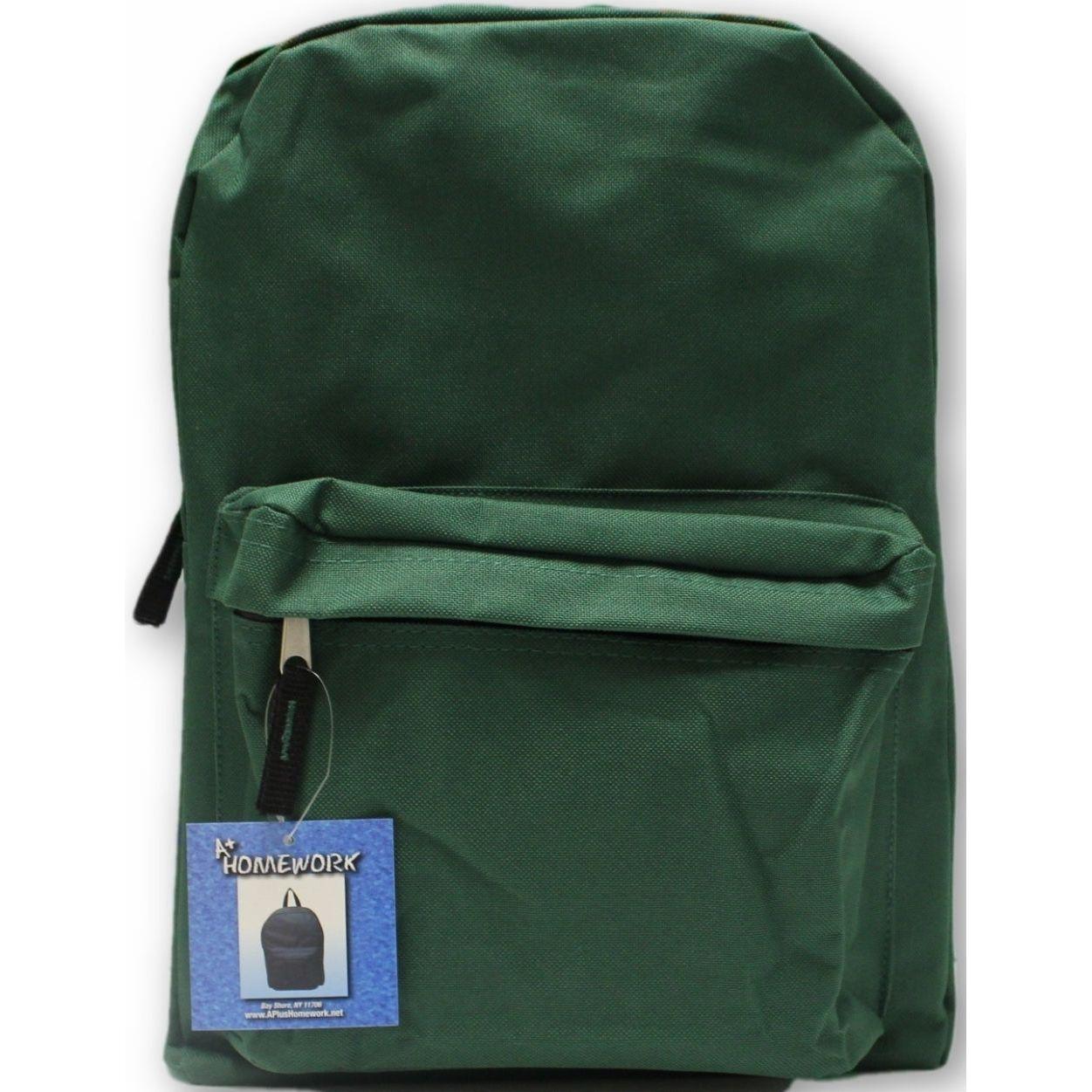15" GREEN BACKPACK