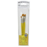 GOLD TAKLON BRUSH SET ANGULAR PQ.3