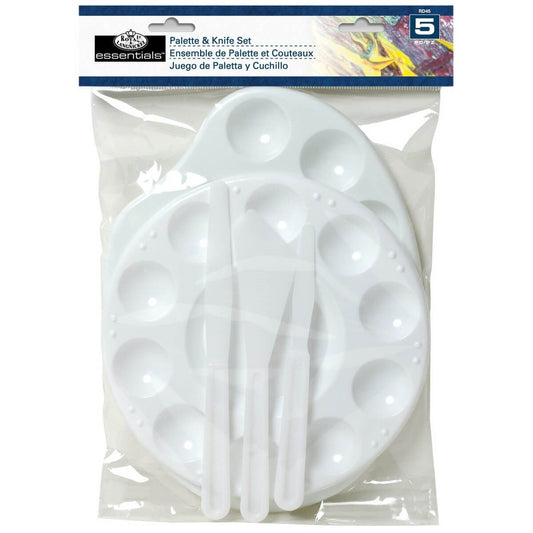 PAINT PALETTE & PALETTE KNIVES
