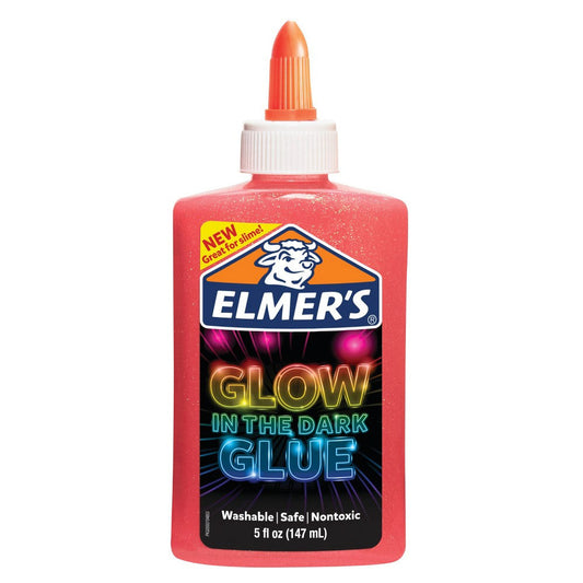 WASHABLE GLOW IN THE DARK GLUE PINK 5OZ