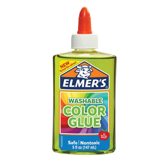 TRANSPARENT WASAHABLE COLOR GLUE GREEN 5OZ