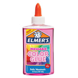 TRANSPARENT WASHABLE COLOR GLUE PINK 5OZ