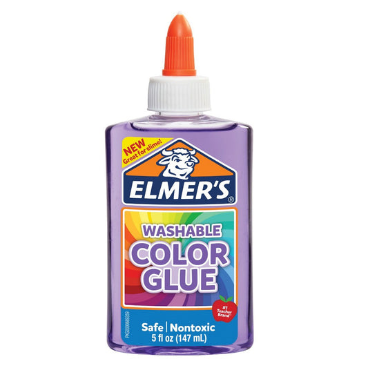 TRANSPARENT WASAHABLE COLOR GLUE PURPLE 5OZ