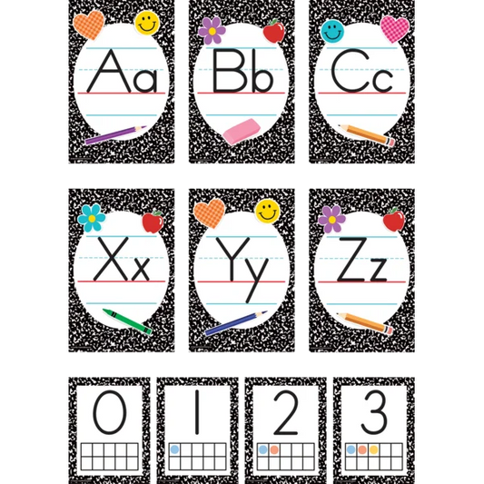 COOL FOR SCHOOL COMPOSITION ALPHABET BULLETIN BOARD