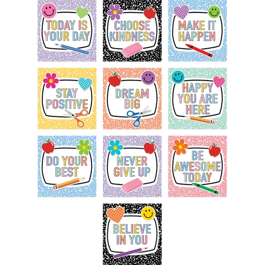 COOL FOR SCHOOL POSITIVE SAYINGS ACCENTS