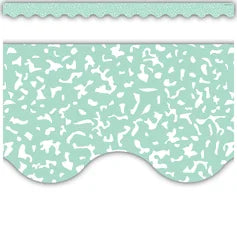 COMPOSITION GREEN SCALLOPED BORDER TRIM