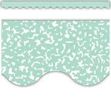COMPOSITION GREEN SCALLOPED BORDER TRIM