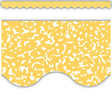 COMPOSITION YELLOW SCALLOPED BORDER TRIM