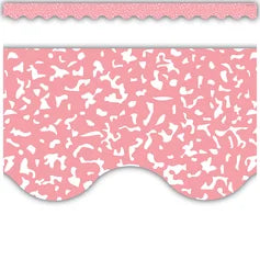 COMPOSITION PINK SCALLOPED BORDER TRIM