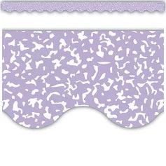 COMPOSITION PURPLE SCALLOPED BORDER TRIM