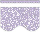 COMPOSITION PURPLE SCALLOPED BORDER TRIM