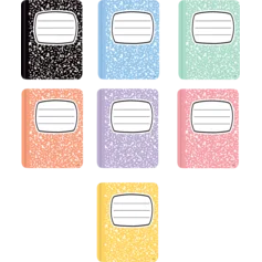 COOL FOR SCHOOL COMPOSITION BOOKS ACCENTS