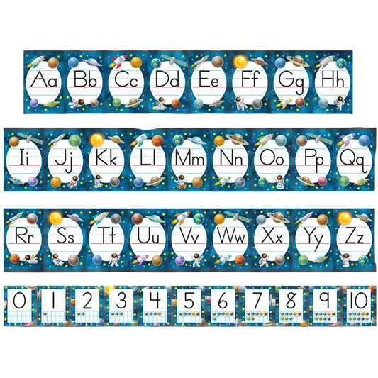 Outer Space Crew Alphabet Bulletin Board