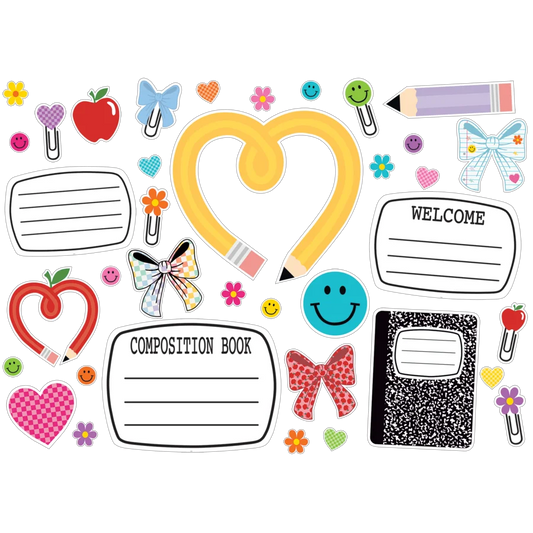 Cool for School Big & Bold Bulletin Board 43 PCS