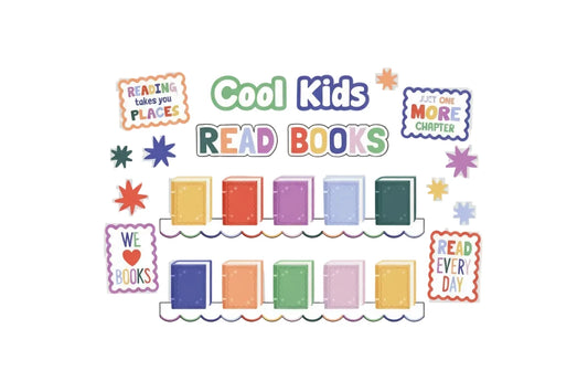 Color Crush Cool Kids Read Books Mini Bulletin Board