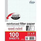 REINFORCED QUAD PAPER 100 HOJAS