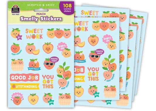 PEACH SMELLY STICKERS