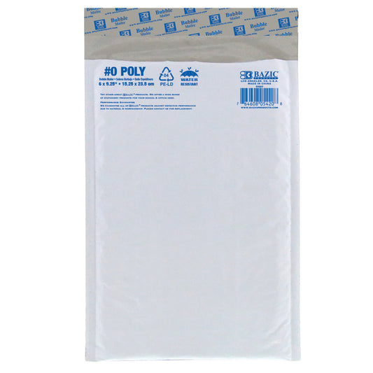POLY BUBBLE MAILER SELF SEAL 6" X 9.25"