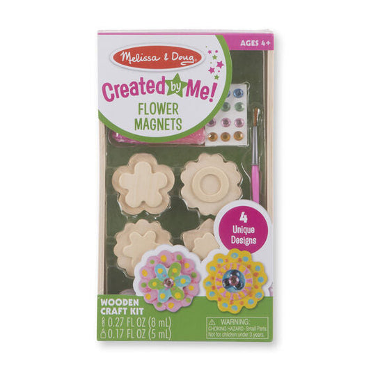 CREATED BY ME! FLOWER MAGNETS WOODEN CRAFT KIT