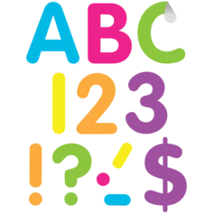 BRIGHTS 4" CLASSIC SELF-ADHESIVE LETTERS UPPERCASE