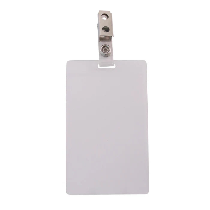 Badge Holder Self-Lamin w Clip Ver 2.25" x 3.5" Insert 25/pk