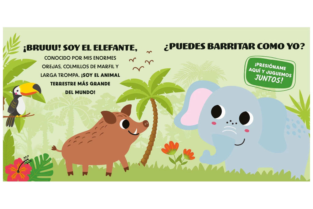 Animales de la Selva | Mi Primer Libro con Sonidos y Texturas | Guadal