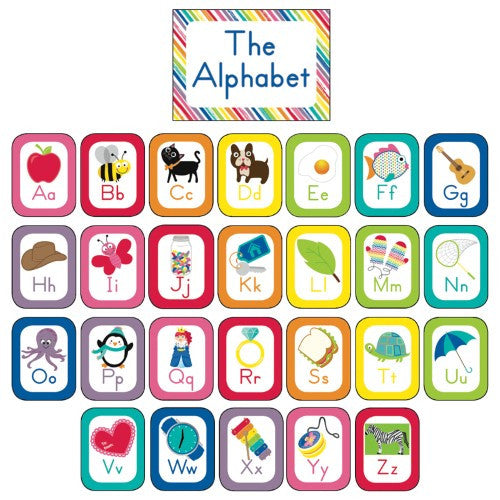 ALPHABET CARDS BULLETIN BOARD