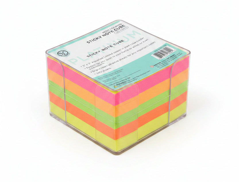 Sheet Sticky Note Cube | Neon
