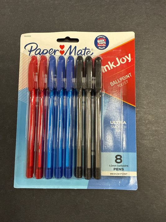 Ink Joy Ballpoint Ultra Smooth Red-Blue-Black Medium Pq.8